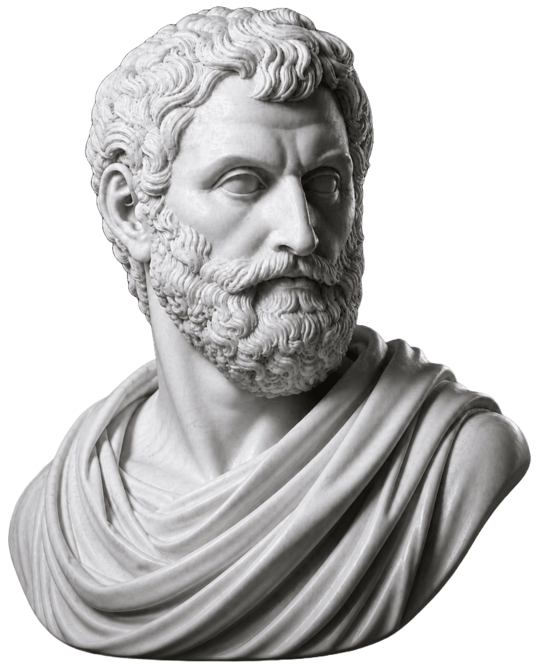 Marble bust of Thales of Miletus